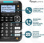 Amplicomms BigTel 1580 Corded Big Button Phone for Elderly with Answering Machine and Additional Handset - Loud Phones for Hard of Hearing - Hearing Aid Compatible Phones - Cordless Number Telephone