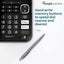 Amplicomms BigTel 1580 Corded Big Button Phone for Elderly with Answering Machine and Additional Handset - Loud Phones for Hard of Hearing - Hearing Aid Compatible Phones - Cordless Number Telephone